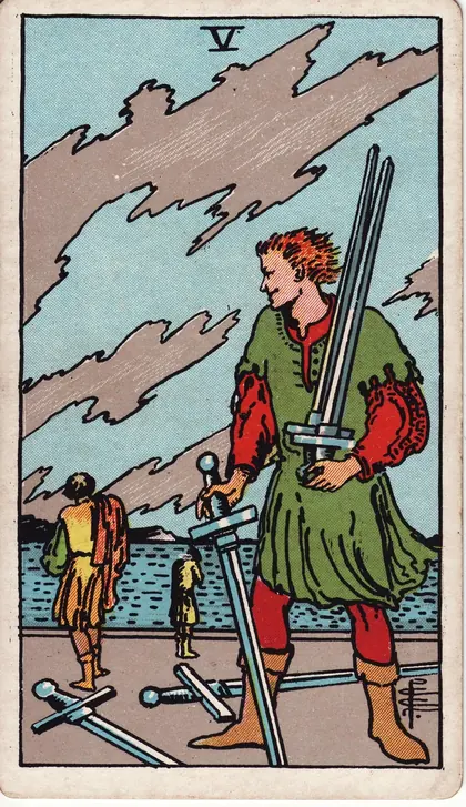 Five of Swords 塔罗牌