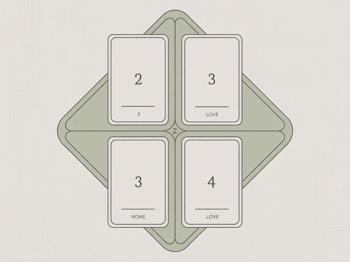 New Love Tarot Spread Diagram