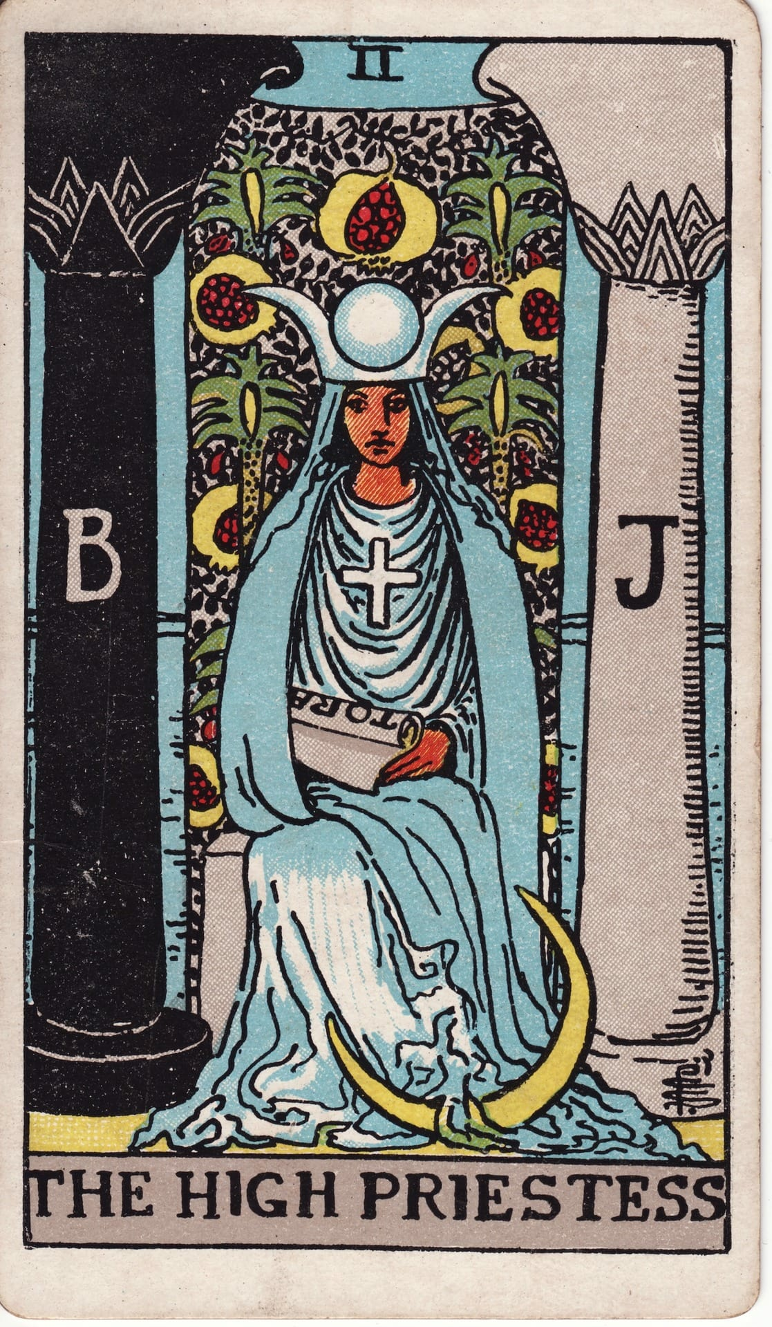 The High Priestess card image